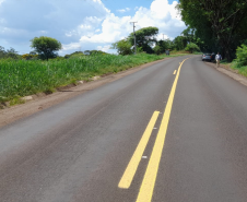 Serviços de conservação na PR-497 entre Missal e São Miguel do Iguaçu