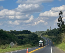 Serviços do Integra Paraná na PR-151, entre Jaguariaíva e Piraí do Sul