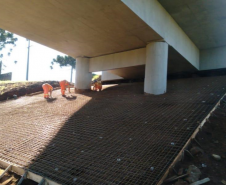 Viaduto Av. Bento Munhoz de Rocha Neto na PRC-280 em Palmas