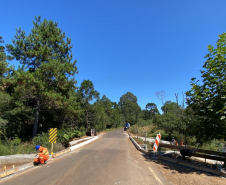 Ponte Rio Empoçado na PR-446 em Bituruna