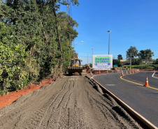 Serviços da duplicação da BR-469 em Foz do Iguaçu