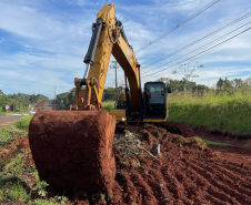 Serviços da duplicação da BR-469 em Foz do Iguaçu