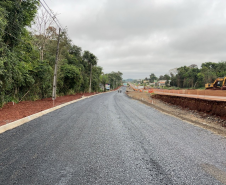 Serviços da duplicação da BR-469 em Foz do Iguaçu