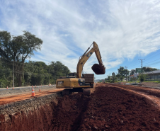 Serviços da duplicação da BR-469 em Foz do Iguaçu