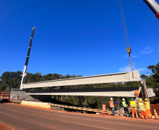 Serviços da duplicação da BR-469 em Foz do Iguaçu