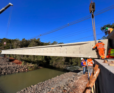 Serviços da duplicação da BR-469 em Foz do Iguaçu