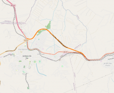 Mapa Contorno de Jandaia do Sul