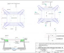 Ponte do Rio Corvo em Boa Ventura de São Roque - folha do projeto
