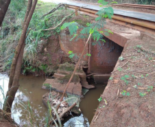 Trecho da PR-461 que vai receber as obras