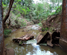 Trecho da PR-461 que vai receber as obras