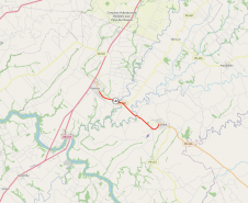 Mapa da PR-546 entre Floresta e Itambé