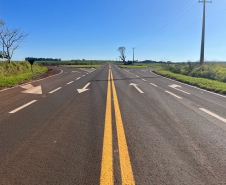 PR-558 entre Campo Mourão e Araruna com serviços do Proseg Paraná