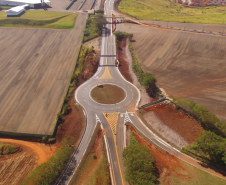 Passarela de Bandeirantes e nova rotatória da BR-369