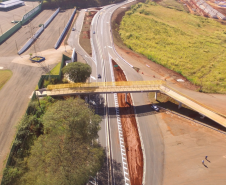 Passarela de Bandeirantes e nova rotatória da BR-369