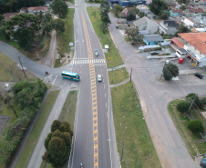 Serviços do Proseg Paraná no km 8 da PR-092, em Curitiba