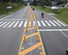 Serviços do Proseg Paraná no km 8 da PR-092, em Curitiba