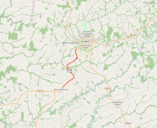 PR-180 Goioerê a Quarto Centenário - mapa do trecho contemplado