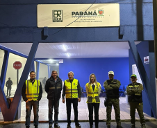 Equipe do DER/PR na travessia do Ferry Boat de Guaratuba