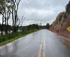 Obras na PRC-466 em União da Vitória