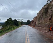 Obras na PRC-466 em União da Vitória