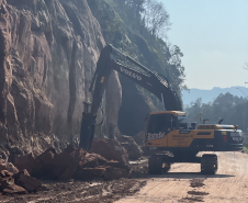 Obras na PRC-466 em União da Vitória