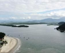 Baia de Guaratuba, local da futura ponte