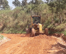 PR-511, acesso para o distrito de Catanduvas do Sul, em Contenda