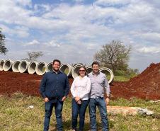 Serviços iniciais do Viaduto da PUC em Londrina 