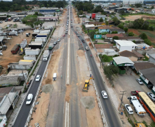 Novo viaduto em execução na BR-376 em São José dos Pinhais