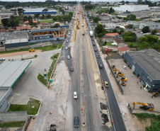 Novo viaduto em execução na BR-376 em São José dos Pinhais