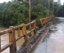 Bloqueio ponte PR-151 São Mateus do Sul - Três Barras