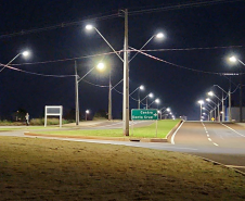 Iluminação viário no alongamento da Avenida Brasil