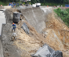 Estrada da Graciosa - obras no km 11+200