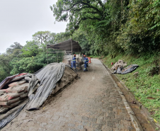 Estrada da Graciosa - obras no km 11+200