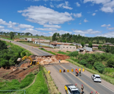 Obras de recuperação da PR-151 em Jaguariaíva