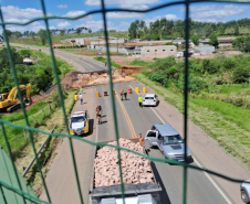 Obras de recuperação da PR-151 em Jaguariaíva