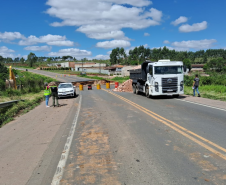 Obras de recuperação da PR-151 em Jaguariaíva