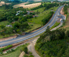 Novas terceiras faixas da PR-160 entre Telêmaco Borba e Imbaú