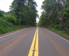 PR-281 em Dois Vizinhos, após serviços do Proconserva