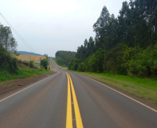 PR-281 em Dois Vizinhos, após serviços do Proconserva