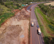 PR-317 após detonação de rochas em setembro