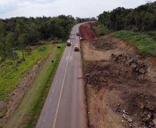 PR-317 após detonação de rochas em setembro