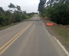 PR-364 em Irati, local em que será realizada a obra