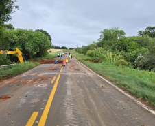 PR-540 Entre Rios recuperação de bueiro