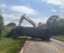 PR-540 Entre Rios recuperação de bueiro