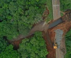 PR-540 Entre Rios recuperação de bueiro