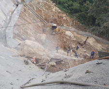 Obras de recuperação da Estrada da Graciosa