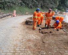 Obras de recuperação da Estrada da Graciosa