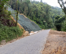 Obras de recuperação da Estrada da Graciosa