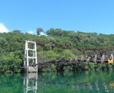 Ponte Pênsil Alves de Lima, antes da reforma